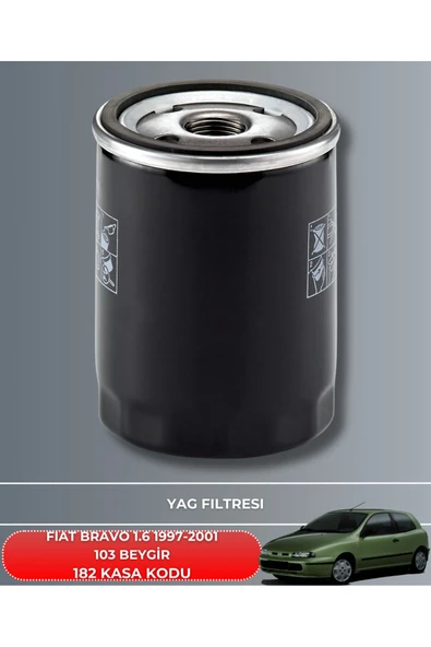 Petrol Ofisi FIAT BRAVO 1.6 1997-1998-1999-2001 103 BEYGİR FİLTRE - YAG BAKIM SETİ - Resim 3