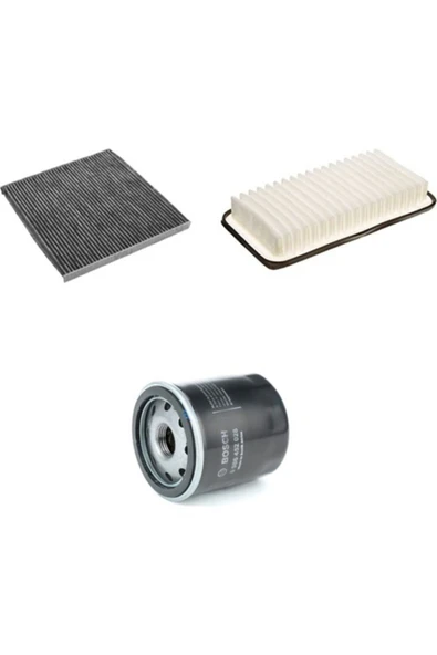 Bosch Toyota Corolla 1.6 2002-2007 Benzinli Hava + Yağ Filtre + Polen Sardes Filtre Bakım Seti ürün görseli