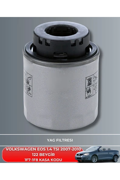 Petrol Ofisi VW VOLKSWAGEN EOS 1.4 TSI 2007-2008-2009-2010 122 BEYGİR FİLTRE - YAĞ BAKIM SETİ - Resim 3