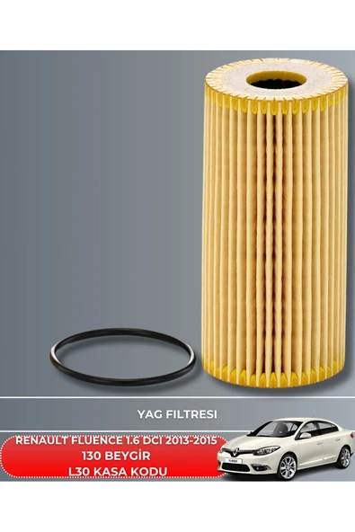 Petrol Ofisi RENAULT FLUENCE 1.6 DCI 2013-2014-2015 130 BEYGİR FİLTRE - YAĞ BAKIM SETİ - Resim 3