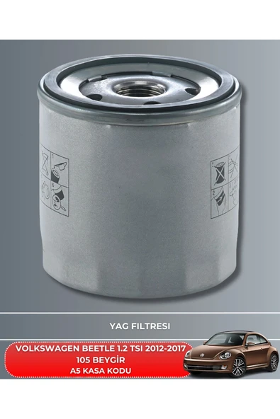 Petrol Ofisi VOLKSWAGEN BEETLE 1.2 TSI 2012-2017 105 BEYGİR FİLTRE - DELPHİ MOTOR YAĞ GÖNDERILECEKTIR 2025 ÜRETİM BAKIM SETİ - Resim 3