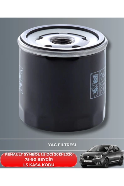 Petrol Ofisi RENAULT SYMBOL 1.5 DCI 2013-2014-2015-2016-2017-2018-2019-2020 75-90 BEYGİR FİLTRE - YAĞ BAKIM SETİ - Resim 3