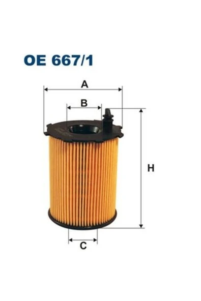 Ana Hickmann Yağ Filtresi ( Ford : Fiesta Fusion 1.4tdci 02- ) Peugeot : 206 308 1.4hdi 1.6hdi 207 1.4hdi 307 - Resim 3