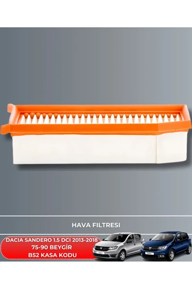 Petrol Ofisi DACIA SANDERO 1.5 DCI 2013-2014-2015-2016-2017-2018 75-90 BEYGİR FİLTRE - YAĞ BAKIM SETİ - Resim 2