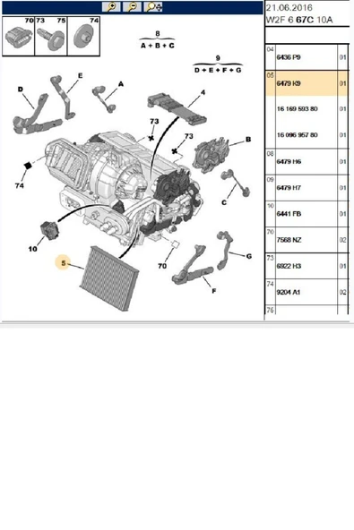 PSA Polen Filtresi Karbonlu 508 (6479K9-SCA3038) - Resim 2