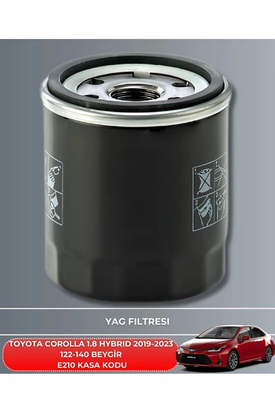 Petrol Ofisi TOYOTA COROLLA 1.8 HYBRID 2019-2020-2021-2022-2023 122-140 BEYGİR FİLTRE - YAĞ BAKIM SETİ - Resim 3