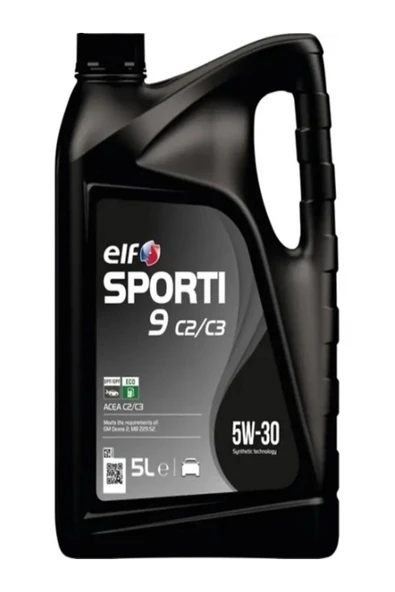 ELF Sporti 9 5W30 C2/c3 Partiküllü 5 Litre Motor Yağı ürün görseli