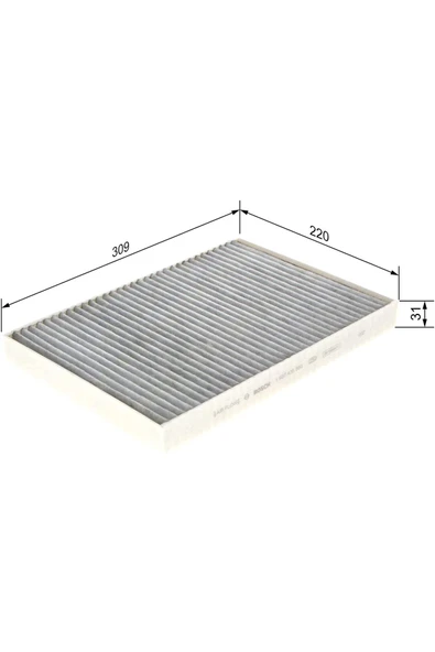 Bosch 1987435560 Polen Fıltresı Audı A4 A4q Q5 Cayenne Touareg Karbonlu Uyumlu - Resim 2