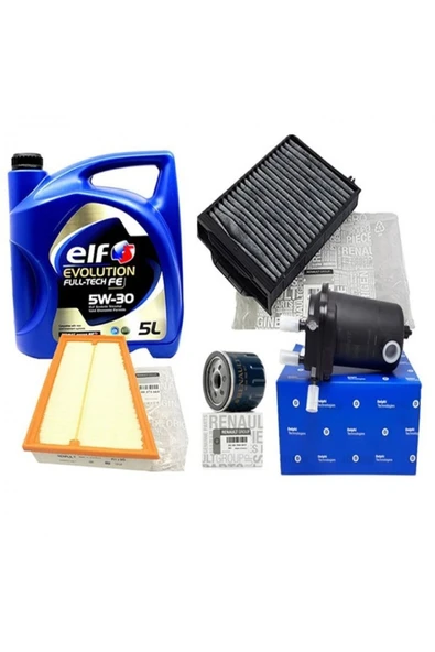 MAİS Renault Megane 2 1.5dci Uyumlu Filtre Bakım Seti ürün görseli