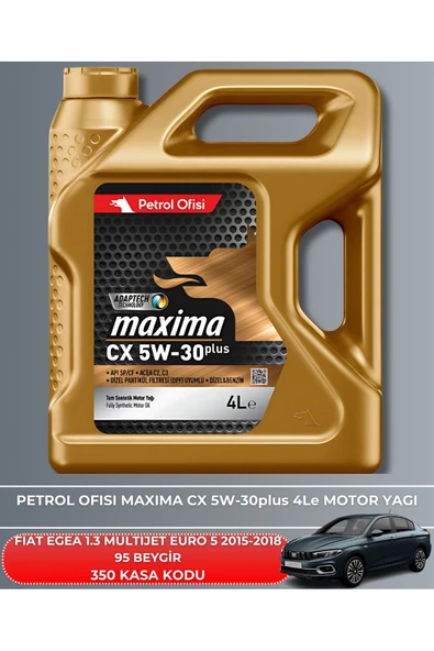 Petrol Ofisi Fıat Egea - Egea Cross 1.3 Multıjet Euro 5 2015-2016-2017-2018 95 Beygir Filtre - Yag Bakım Seti - Resim 5