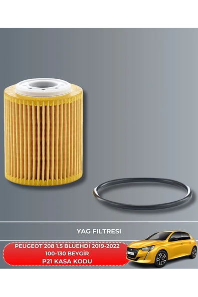 Petrol Ofisi PEUGEOT 208 1.5 BLUEHDI 2019-2020-2021-2022 100-130 BEYGİR FİLTRE - YAG BAKIM SETİ - Resim 3