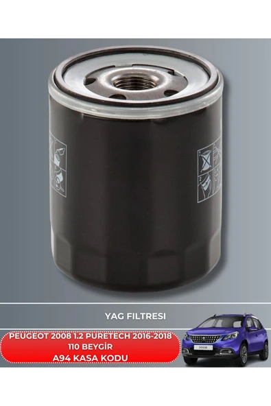 Petrol Ofisi Peugeot 2008 1.2 Puretech 2016-2017-2018 110 Beygir Filtre - Yag Bakım Seti - Resim 3