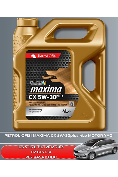Petrol Ofisi DS 5 1.6 E-HDI 2012-2013 112 BEYGİR BAKIM SETİ - Resim 5