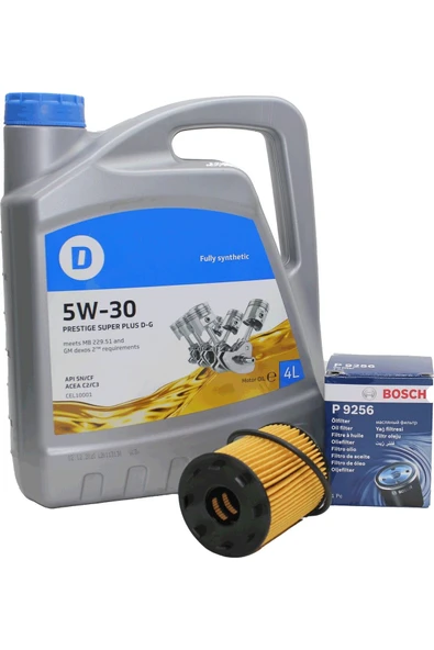 DELPHİ Bosch Opel Astra H 1.3 Bosch Marka Tırnaklı Tip Yağ Filtresi ve Marka Motor Yağı ürün görseli