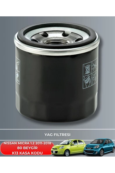 Petrol Ofisi NISSAN MICRA 1.2 2011-2012-2013-2014-2015-2016-2017-2018 80 BEYGİR FİLTRE - YAĞ BAKIM SETİ - Resim 3