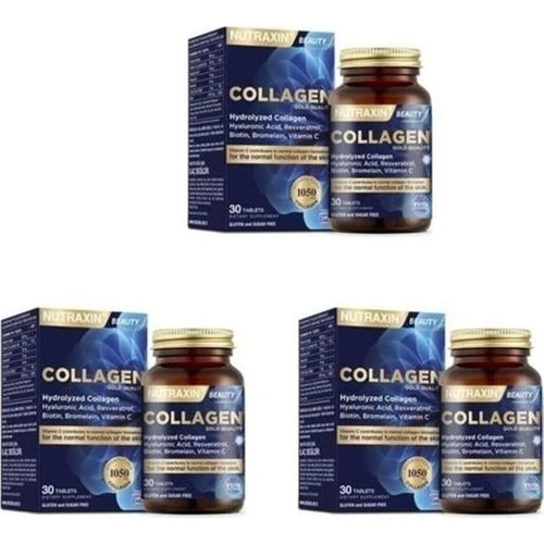 Nutraxin Beauty Gold Collagen 30 Tablet (3 Al 2 Öde) ürün görseli