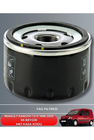 Petrol Ofisi RENAULT KANGOO 1.9 D 1998-1999-2000-2001-2002-2003 65 BEYGİR FİLTRE - YAĞ BAKIM SETİ - Resim 3