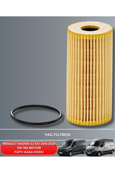 Petrol Ofisi RENAULT MASTER 2.3 DCI 2015-2016-2017-2018-2019-2020-2021-2022-2023 150-165 FİLTRE - YAĞ BAKIM SETİ - Resim 3