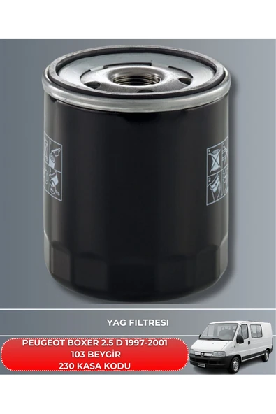 Petrol Ofisi PEUGEOT BOXER 2.5 D 1997-1998-1999-2001 103 BEYGİR FİLTRE - YAG BAKIM SETİ - Resim 3