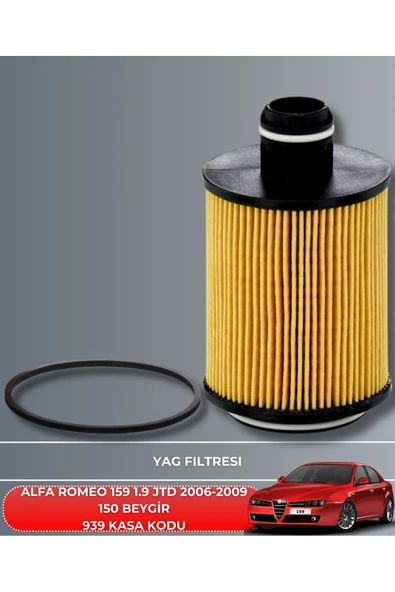 Petrol Ofisi ALFA ROMEO 159 1.9 JTD 2006-2007-2008-2009 150 BEYGİR BAKIM SETİ - Resim 3