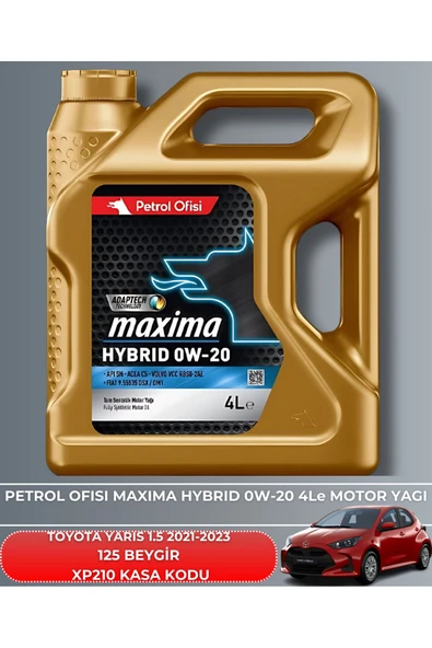 Petrol Ofisi TOYOTA YARIS 1.5 2021-2022-2023 125 BEYGİR FİLTRE - YAĞ BAKIM SETİ - Resim 5