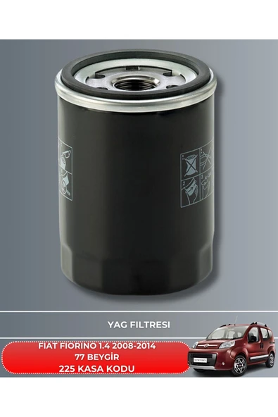 Petrol Ofisi FIAT FIORINO 1.4 2008-2009-2010-2011-2012-2013-2014 77 BEYGİR FİLTRE - YAG BAKIM SETİ - Resim 3