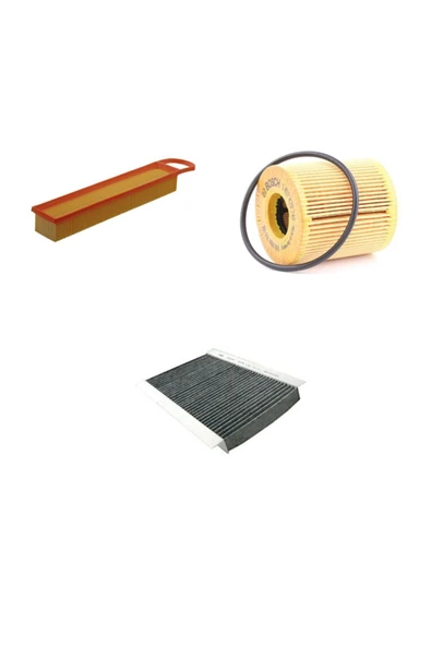 Bosch Peugeot 308 1.6 Benzinli Hava + Yağ Filtre + Polen Sardes Filtre Bakım Seti ürün görseli