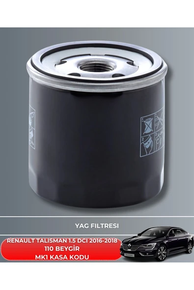 Petrol Ofisi RENAULT TALISMAN 1.5 DCI 2016-2017-2018 110 BEYGİR FİLTRE - YAĞ BAKIM SETİ - Resim 3