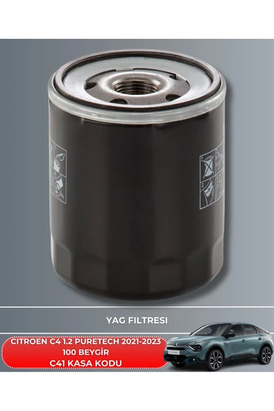 Petrol Ofisi CITROEN C4 1.2 PURETECH 2021-2022-2023 100 BEYGİR FİLTRE - YAG BAKIM SETİ - 3