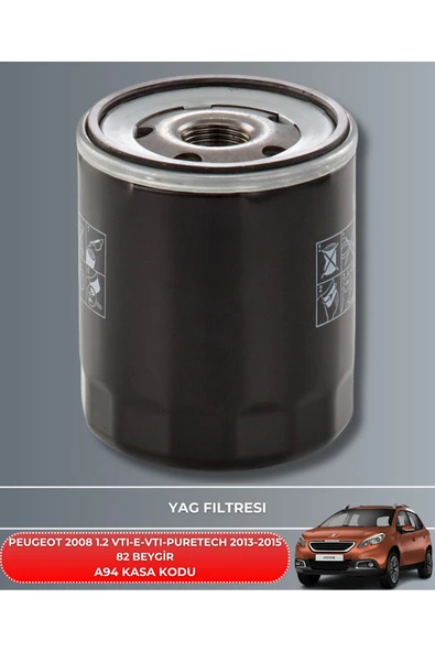 Petrol Ofisi PEUGEOT 2008 1.2 VTI - 1.2 E-VTI - 1.2 PURETECH 2013-2014-2015 82 BEYGİR FİLTRE - YAG BAKIM SETİ - Resim 3