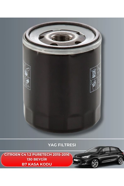 Petrol Ofisi CITROEN C4 1.2 PURETECH 2015-2016 130 BEYGİR FİLTRE - YAG BAKIM SETİ - Resim 3