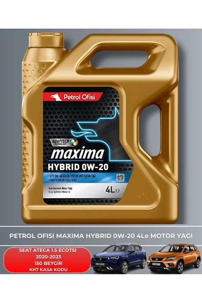 Petrol Ofisi SEAT ATECA 1.5 ECOTSI 2020-2021-2022-2023 150 BEYGİR FİLTRE - YAĞ BAKIM SETİ - Resim 5
