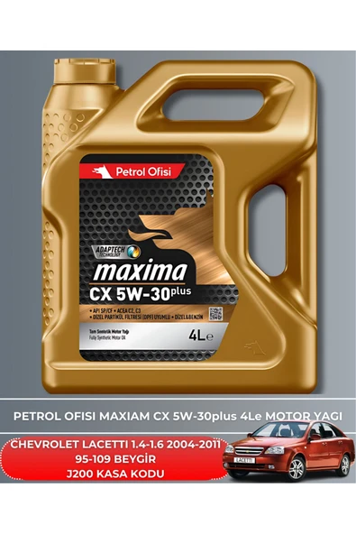 Petrol Ofisi CHEVROLET LACETTI 1.4 - 1.6 2004-2005-2006-2007-2008-2009-2010-2011 95-109 BEYGİR BAKIM SETİ - Resim 5