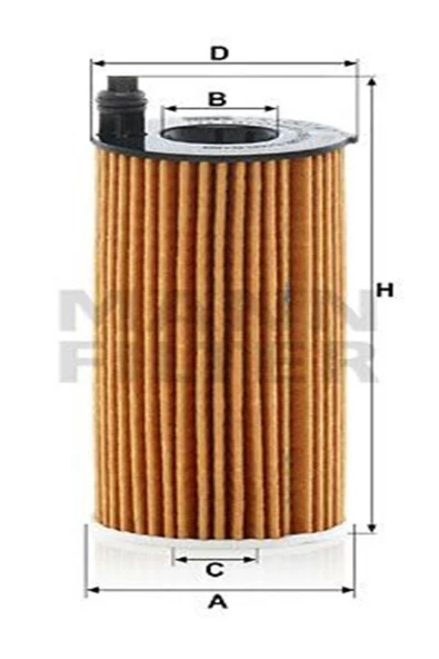 MANN Hu6014/1z Yag Filtresi ( Bmw B37-47-48 / F10-15-20-30-g20-30 ) 11428575211 (WA343147) ürün görseli