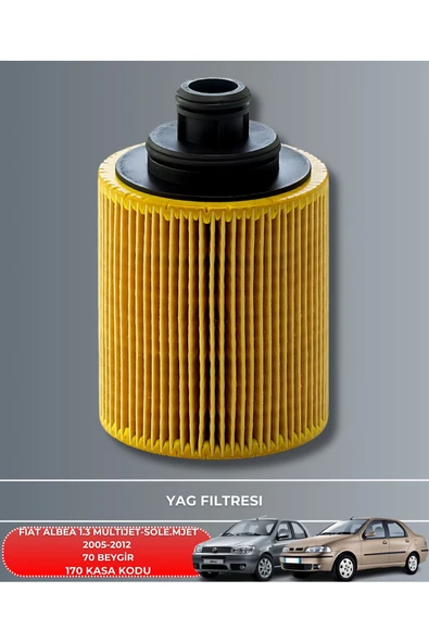 Petrol Ofisi FIAT ALBEA 1.3 MJET-SOLE MULTIJET 2005-2006-2007-2008-2009-2010-2011-2012 70 FİLTRE YAG BAKIM SETİ - Resim 3
