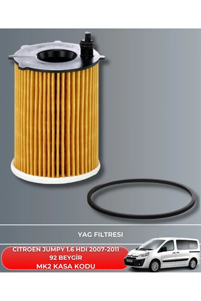 Petrol Ofisi CITROEN JUMPY 1.6 HDI EURO 4 2007-2008-2009-2010-2011 92 BEYGİR FİLTRE - YAG BAKIM SETİ - Resim 3