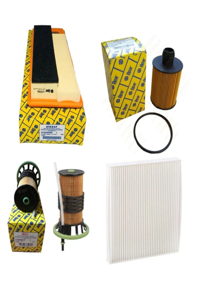 OPAR Fiat Panda Euro 4 1.3 Jtd Multijet Filtre Bakım Seti 2006-2013 [4lü-otodeposuset5858c] ürün görseli