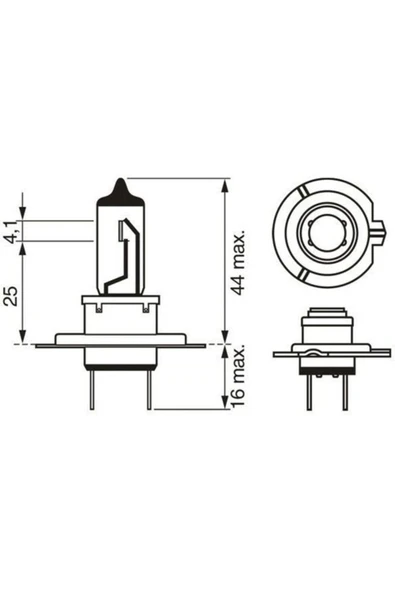 Bosch Ampül-eco-2012v-h7-55w-px26d (1987302924 Uyumlu - Resim 3
