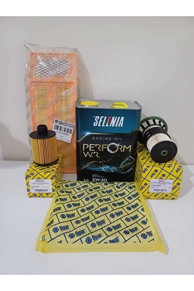 OPAR Selenia 5w30 3.2lt Motor Yağı Ve Fiat Egea 1.3 Dizel Euro-5 Bakım Seti Uyumlu ürün görseli