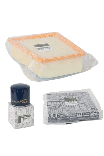 Renault Megane 4 1.5 Dci Filtre Seti ( Hava Filtresi - Yağ Filtresi - Polen Filtresi ) ürün görseli