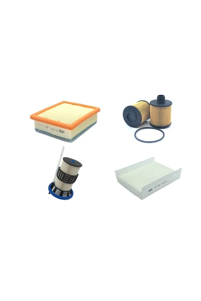 Fuji Filtre Jeep Renegade 1.6 Multijet Crd(BU) 88kw 120bg 2014-> Hava Yağ Yakıt Polen Filtresi ürün görseli