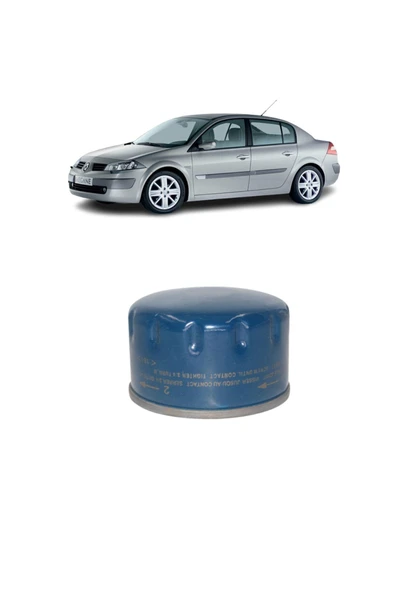 MAİS Renault Megane 2 3plus Filtre Bakım Seti 1.5 Dci Elf Yağlı 2002-2005 Kit2093c - Resim 3