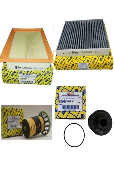 OPAR Egea 1.3 Multijet Euro 6 Bakım Seti 2016-2020 95bg 4iü Karbonlu ürün görseli