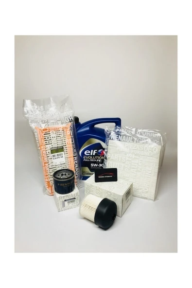 Dacia Sandero Iı 1.5 Dci Filtre Bakım Seti Ve Elf 5w30 Motor Yağı ürün görseli