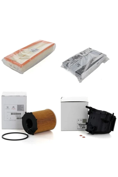 PSA Citroen C3 Picasso 1.6 Hdi Euro 4 Filtre Bakım Seti Orijinal Uyumlu ürün görseli