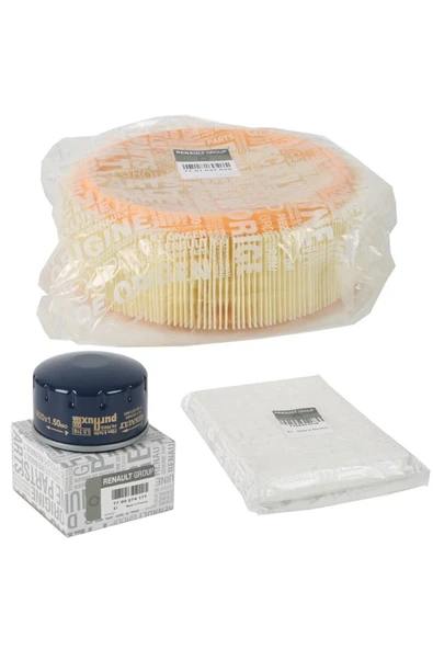 Denizer Renault Clio 2 1.4 8v Filtre Seti ( Hava Filtresi - Yağ Filtresi - Polen Filtresi ) ürün görseli