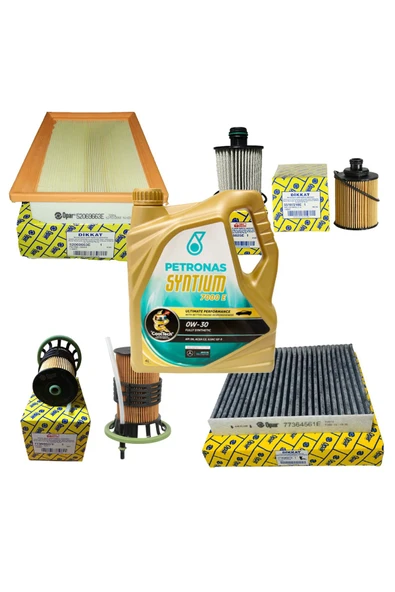Otodeposu Fiat Egea Euro 6 1.3 Multijet Filtre Bakım Seti 95 BG Model 2016-2020 [Karbon 4+1] ürün görseli