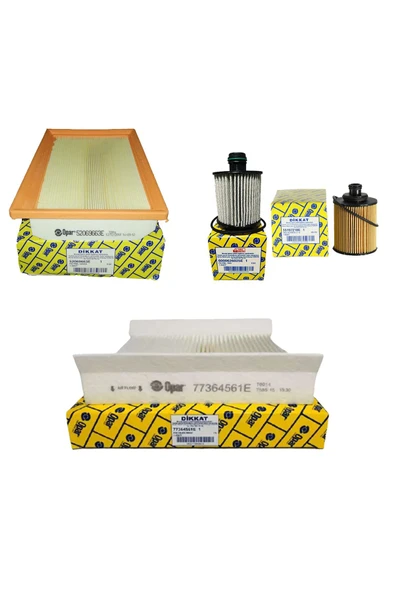 Otodeposu Fiat Egea Euro 6 1.3 Multijet Filtre Bakım Seti 95 BG Model 2016-2020 [3Lü-OTODEPOSUSET5396B] ürün görseli