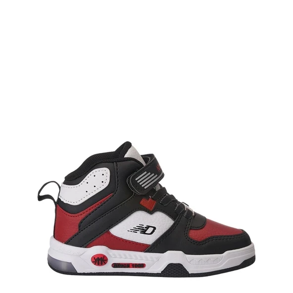 Albishoes Unisex Erkek Kız Çocuk Basket Boğazlı Cırtlı 4 Mevsim Işıklı Kışlık Çocuk Spor Ayakkabı - Resim 2