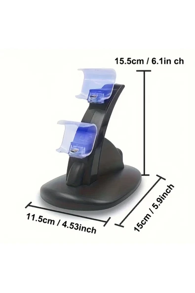 Hepu TP4-0408B PS4 DualShock Kablosuz Oyun Kolu Şarj Standı - 5